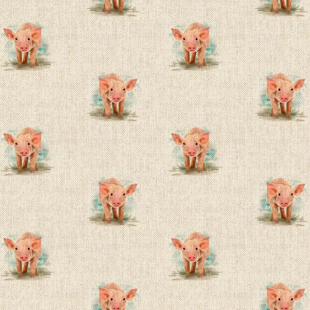 Cotton Rich Linen Look Digitally Printed Panama Fabric | 55" (140cm) Wide 200gsm Craft & Home DÃ©cor Material â€“ Sold by the Meter