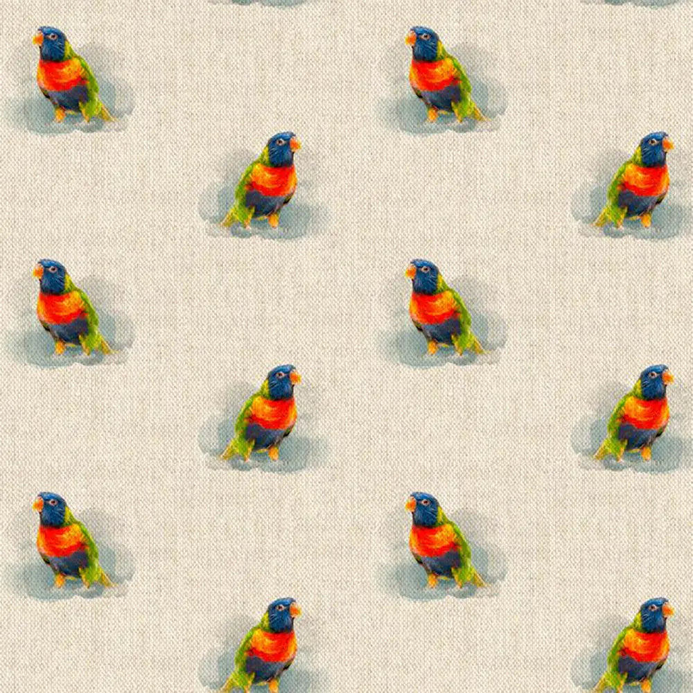 Cotton Rich Linen Look Digitally Printed Panama Fabric | 55" (140cm) Wide 200gsm Craft & Home DÃ©cor Material â€“ Sold by the Meter