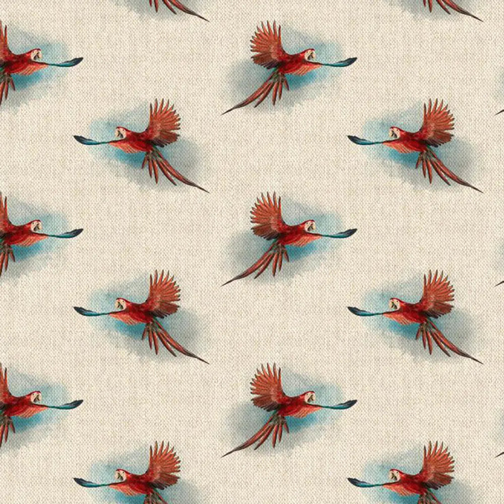 Cotton Rich Linen Look Digitally Printed Panama Fabric | 55" (140cm) Wide 200gsm Craft & Home Décor Material – Sold by the Meter