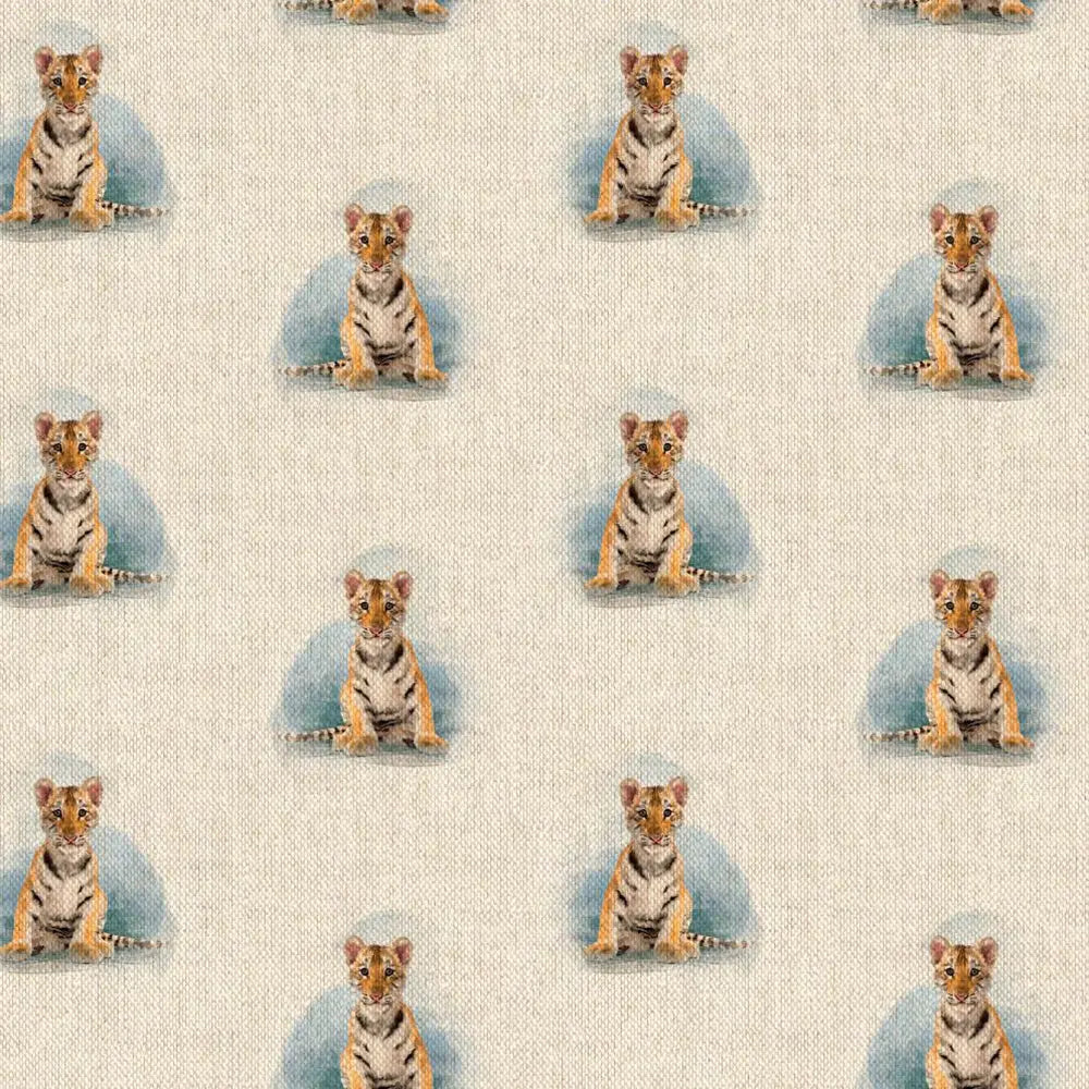 Cotton Rich Linen Look Digitally Printed Panama Fabric | 55" (140cm) Wide 200gsm Craft & Home Décor Material – Sold by the Meter