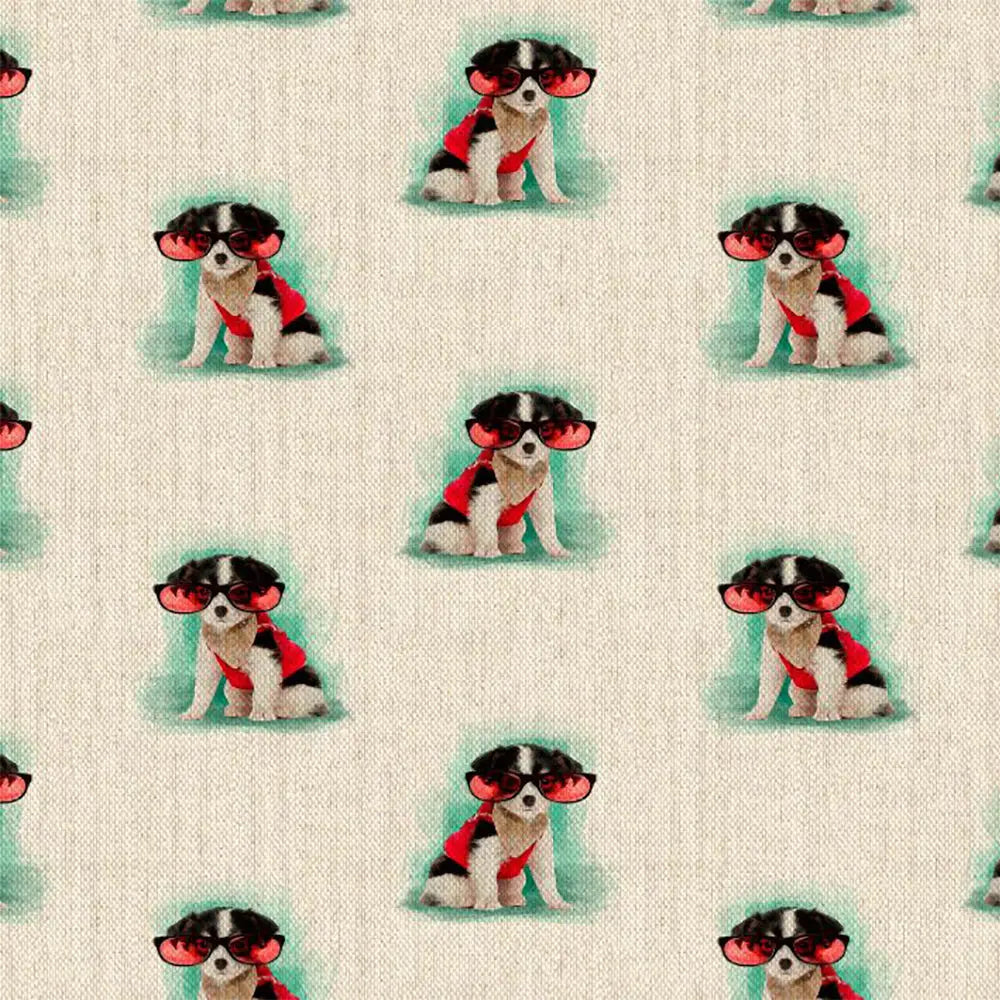Cotton Rich Linen Look Digitally Printed Panama Fabric | 55" (140cm) Wide 200gsm Craft & Home Décor Material – Sold by the Meter