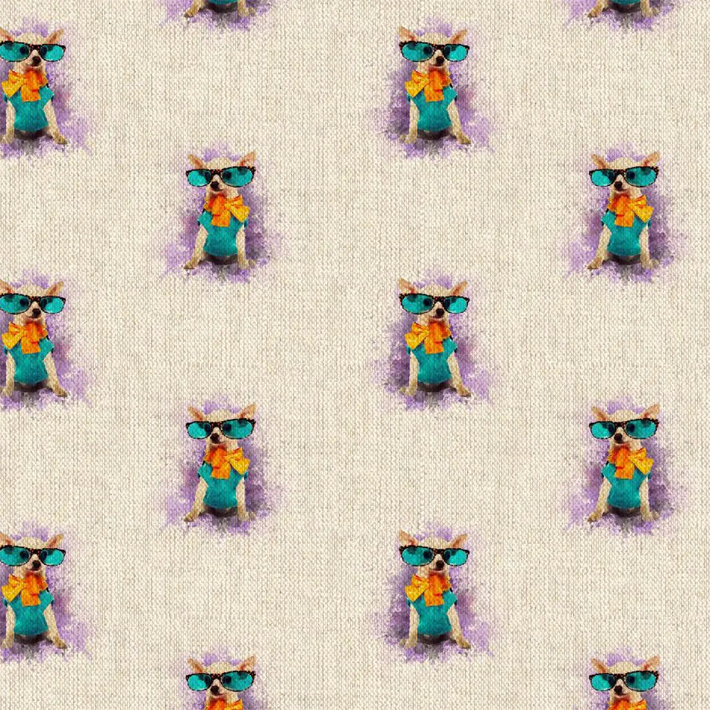 Cotton Rich Linen Look Digitally Printed Panama Fabric | 55" (140cm) Wide 200gsm Craft & Home DÃ©cor Material â€“ Sold by the Meter