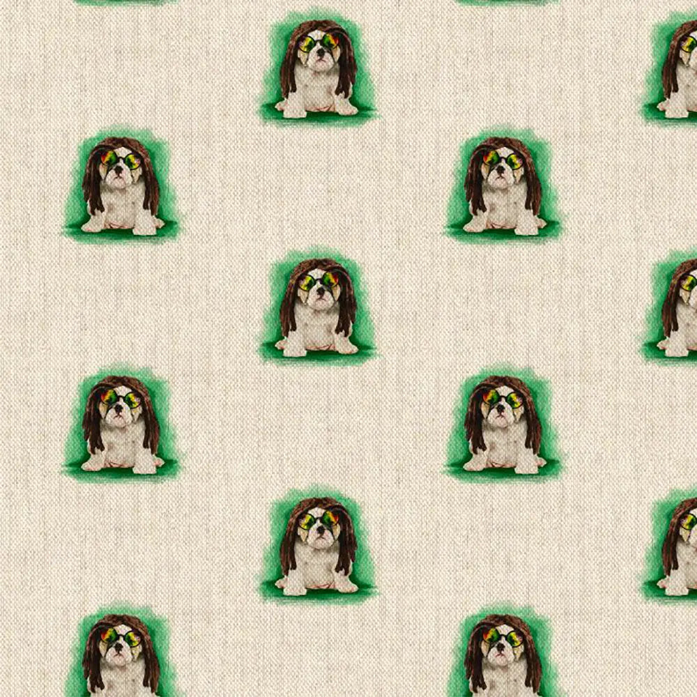 Cotton Rich Linen Look Digitally Printed Panama Fabric | 55" (140cm) Wide 200gsm Craft & Home DÃ©cor Material â€“ Sold by the Meter