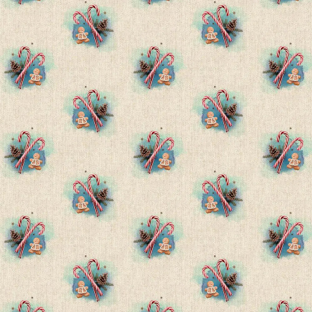 Cotton Rich Linen Look Digitally Printed Panama Fabric | 55" (140cm) Wide 200gsm Craft & Home Décor Material – Sold by the Meter