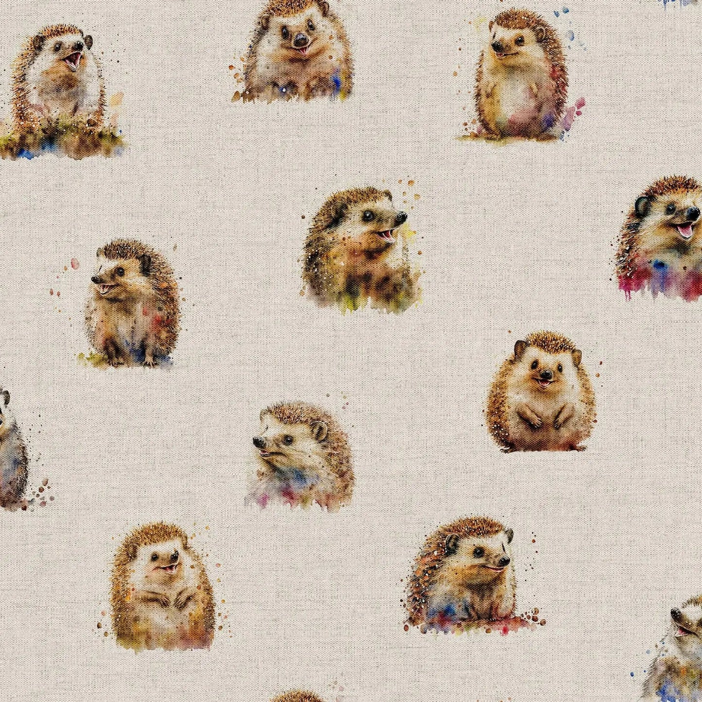 Cotton Rich Linen Look Digitally Printed Panama Fabric | 55" (140cm) Wide 200gsm Craft & Home Décor Material – Sold by the Meter