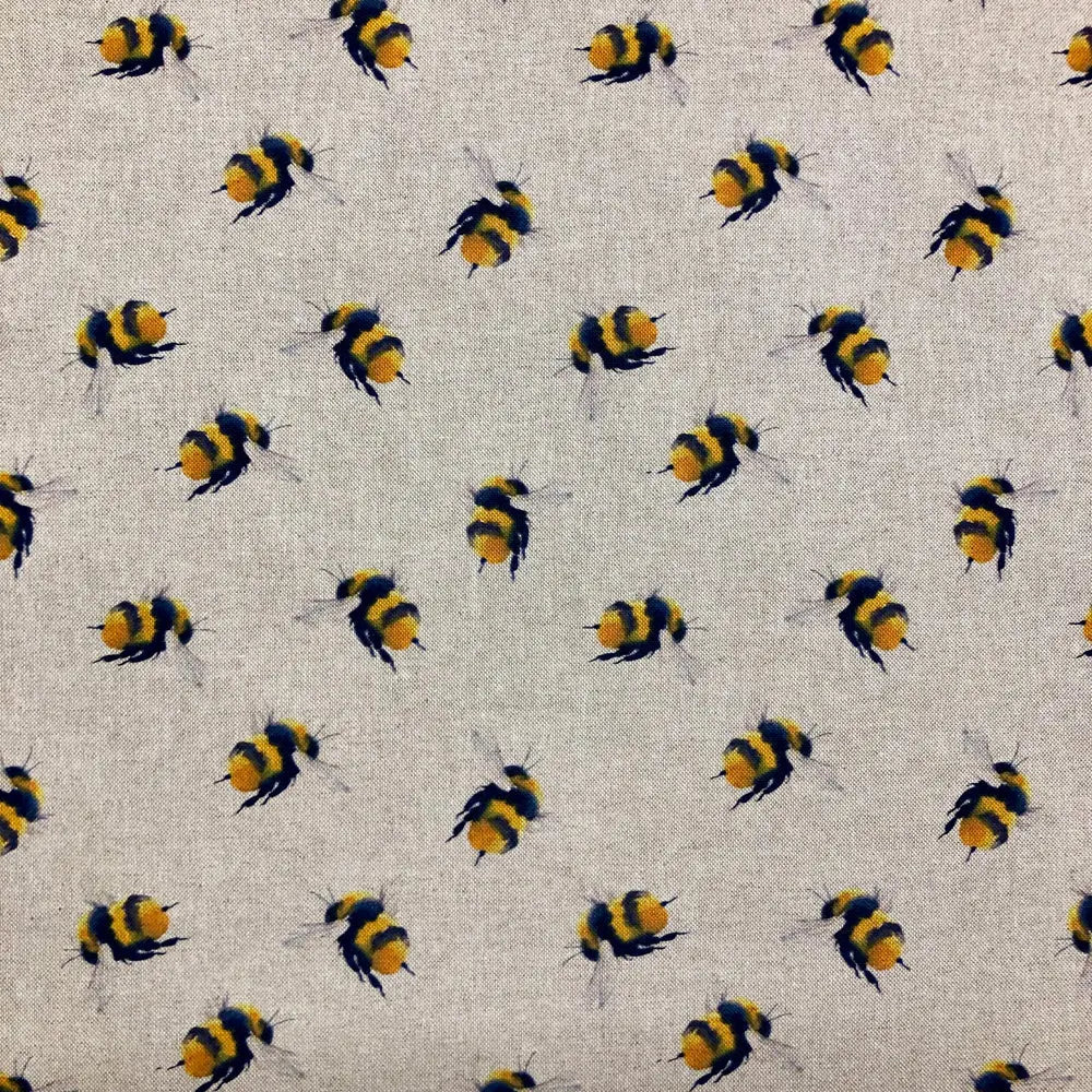 Cotton Rich Linen Look Printed Panama Fabric | 55" (140cm) Wide 200gsm Craft & Home DÃ©cor Fabric â€“ Sold by the Meter