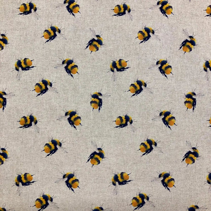 Cotton Rich Linen Look Printed Panama Fabric | 55" (140cm) Wide 200gsm Craft & Home DÃ©cor Fabric â€“ Sold by the Meter