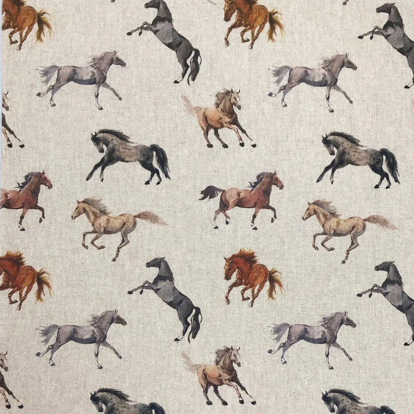 Cotton Rich Linen Look Printed Panama Fabric | 55" (140cm) Wide 200gsm Craft & Home DÃ©cor Fabric â€“ Sold by the Meter