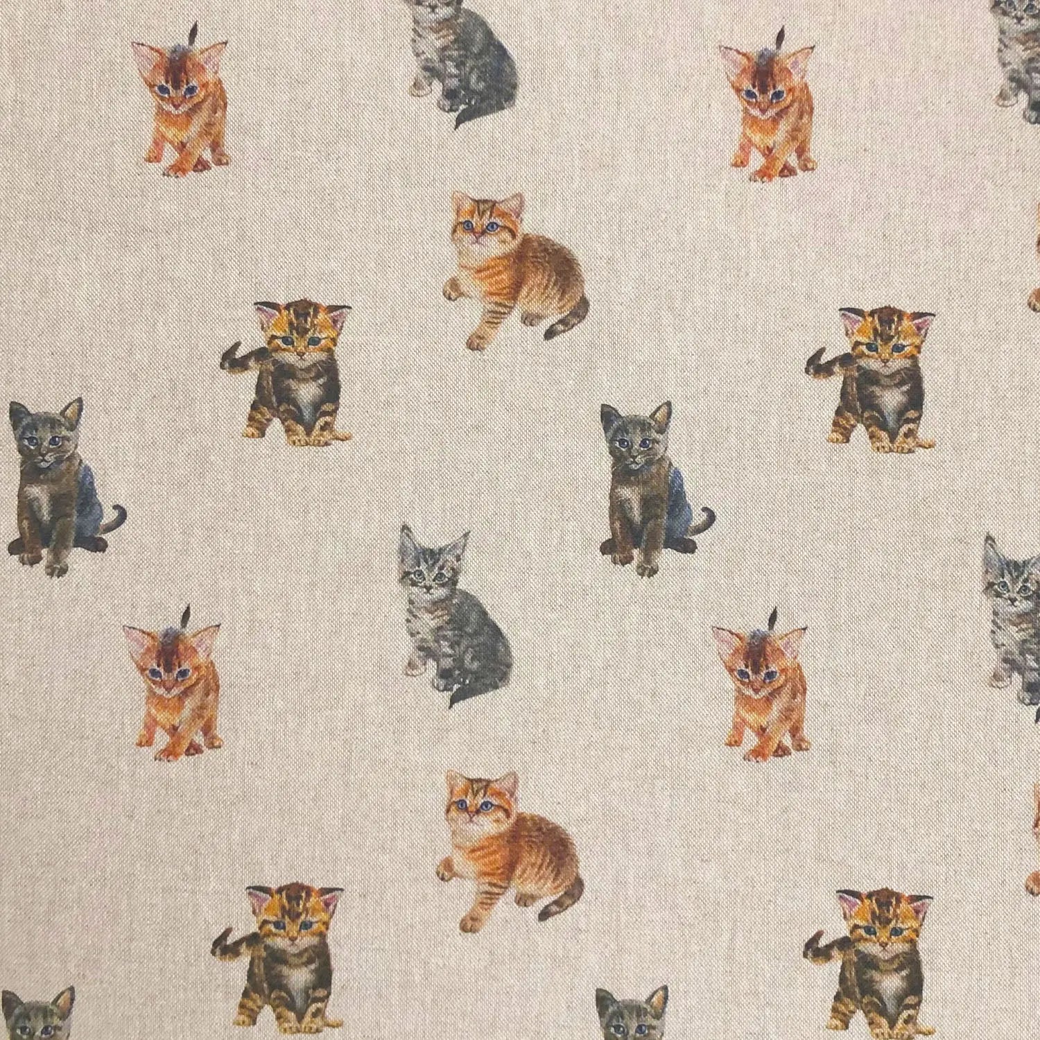 Cotton Rich Linen Look Printed Panama Fabric | 55" (140cm) Wide 200gsm Craft & Home DÃ©cor Fabric â€“ Sold by the Meter