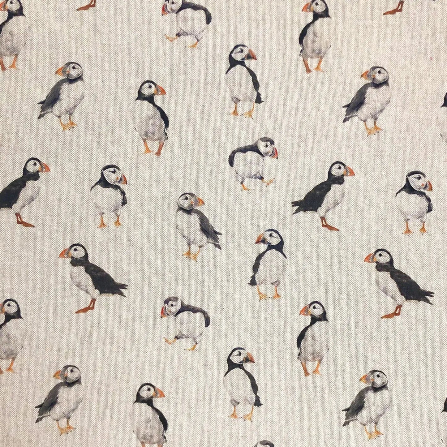 Cotton Rich Linen Look Printed Panama Fabric | 55" (140cm) Wide 200gsm Craft & Home DÃ©cor Fabric â€“ Sold by the Meter
