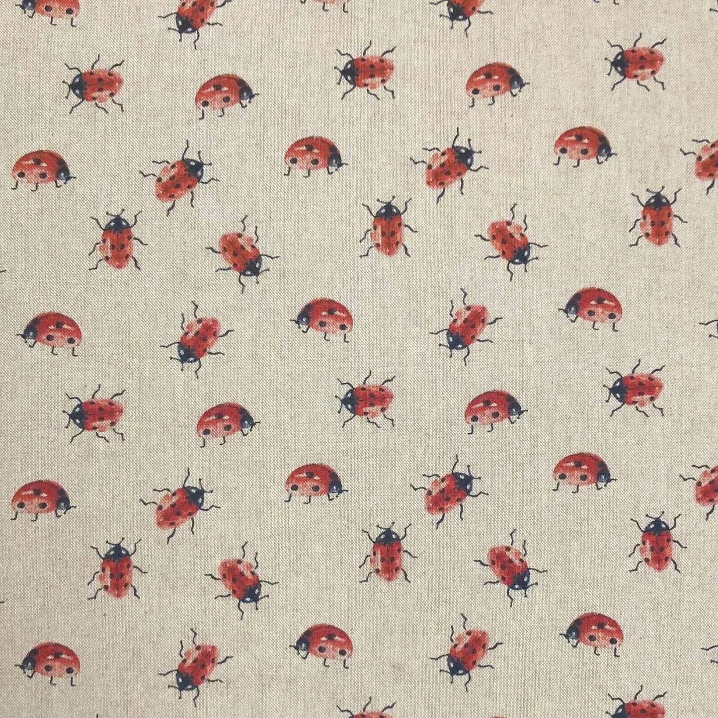 Cotton Rich Linen Look Printed Panama Fabric | 55" (140cm) Wide 200gsm Craft & Home Décor Fabric – Sold by the Meter
