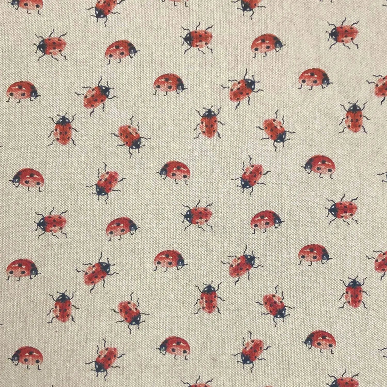 Cotton Rich Linen Look Printed Panama Fabric | 55" (140cm) Wide 200gsm Craft & Home DÃ©cor Fabric â€“ Sold by the Meter