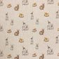 Cotton Rich Linen Look Printed Panama Fabric | 55" (140cm) Wide 200gsm Craft & Home Décor Fabric – Sold by the Meter
