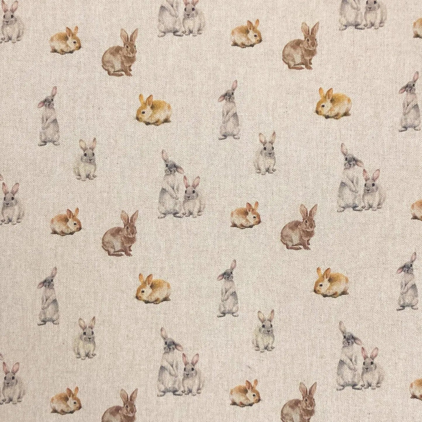 Cotton Rich Linen Look Printed Panama Fabric | 55" (140cm) Wide 200gsm Craft & Home DÃ©cor Fabric â€“ Sold by the Meter