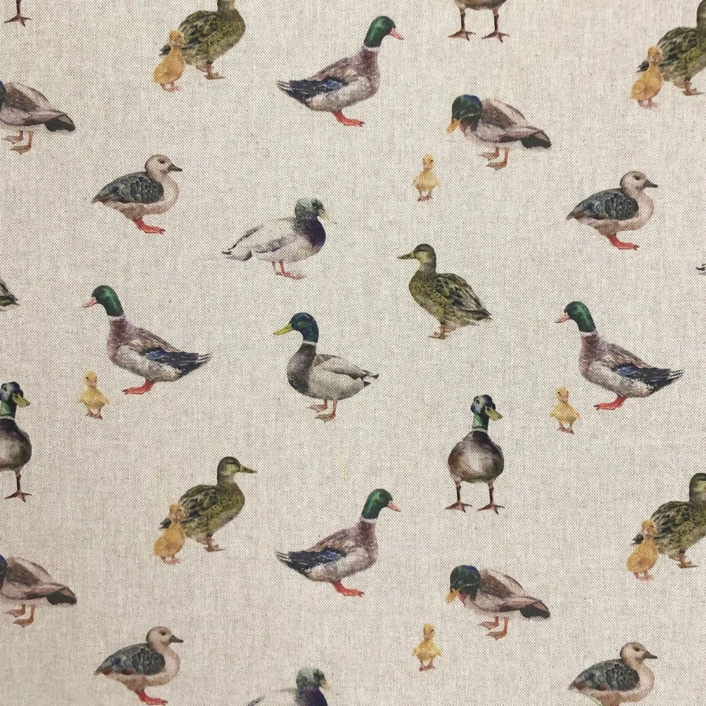 Cotton Rich Linen Look Printed Panama Fabric | 55" (140cm) Wide 200gsm Craft & Home Décor Fabric – Sold by the Meter