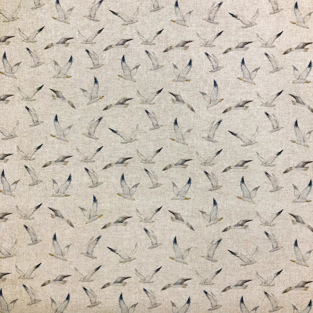 Cotton Rich Linen Look Printed Panama Fabric | 55" (140cm) Wide 200gsm Craft & Home Décor Fabric – Sold by the Meter