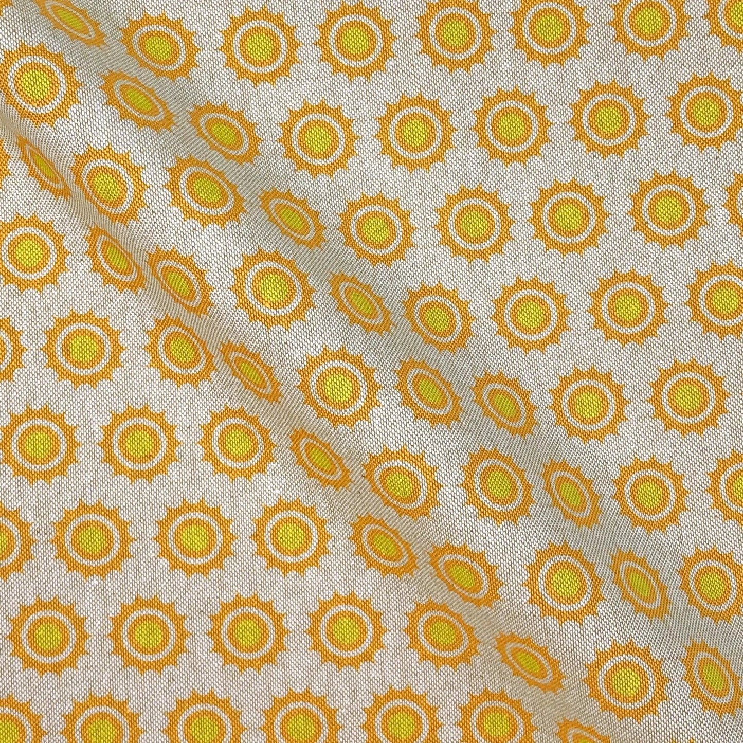 Cotton Rich Linen Look Printed Panama Fabric | 55" (140cm) Wide 200gsm Craft & Home DÃ©cor Fabric â€“ Sold by the Meter