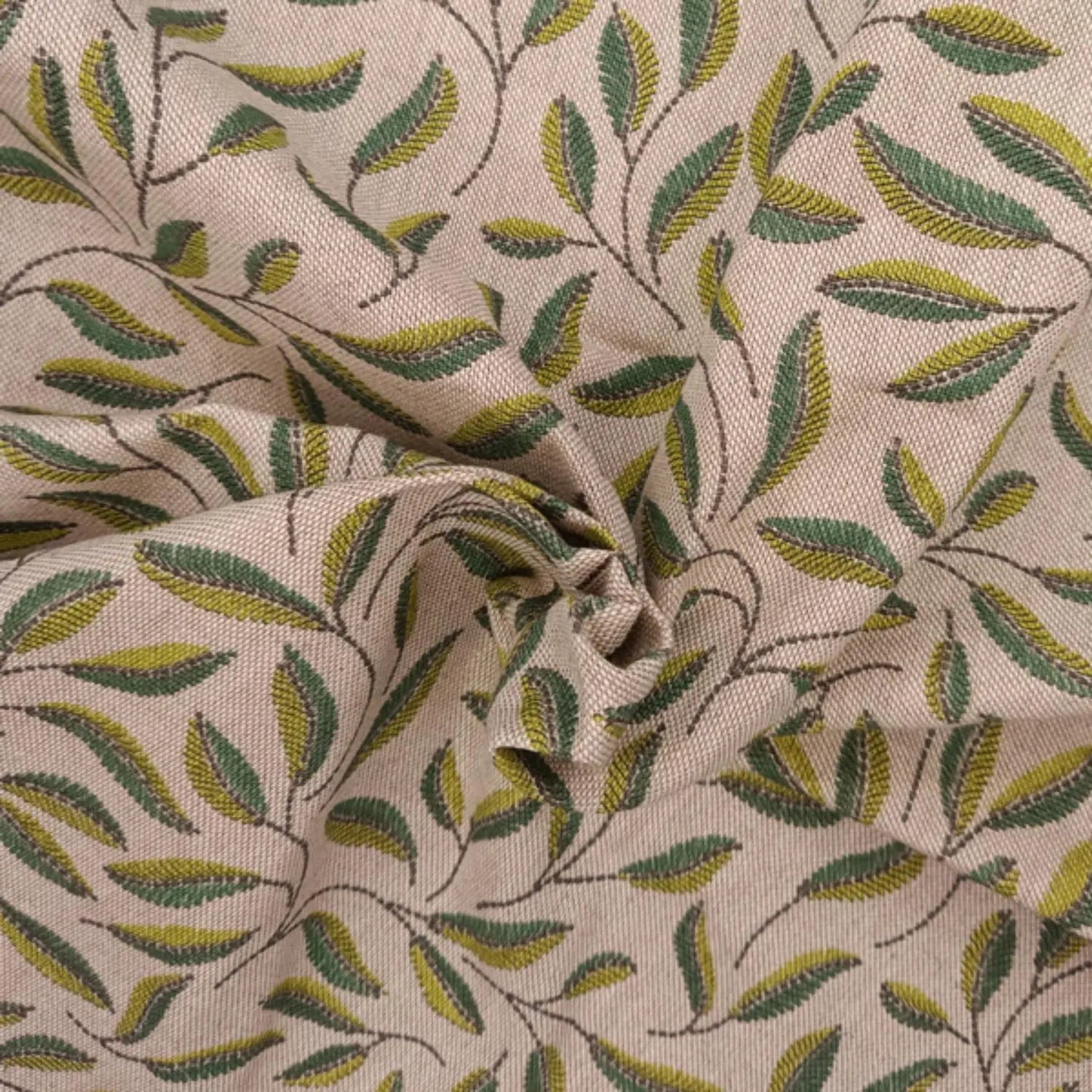 Cotton Rich Linen Look Printed Panama Fabric | 55" (140cm) Wide 200gsm Craft & Home DÃ©cor Fabric â€“ Sold by the Meter