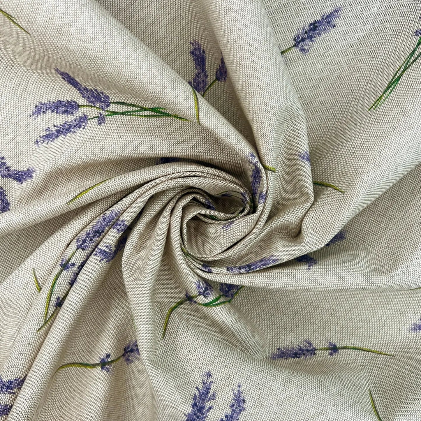 Cotton Rich Linen Look Printed Panama Fabric | 55" (140cm) Wide 200gsm Craft & Home DÃ©cor Fabric â€“ Sold by the Meter