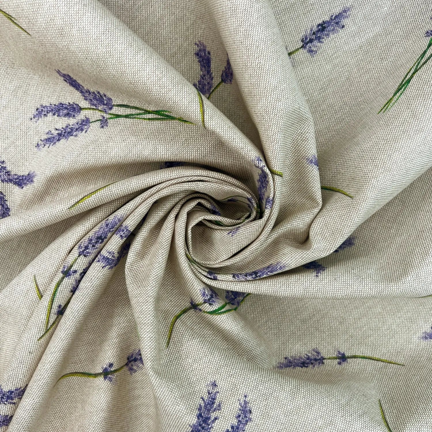 Cotton Rich Linen Look Printed Panama Fabric | 55" (140cm) Wide 200gsm Craft & Home DÃ©cor Fabric â€“ Sold by the Meter