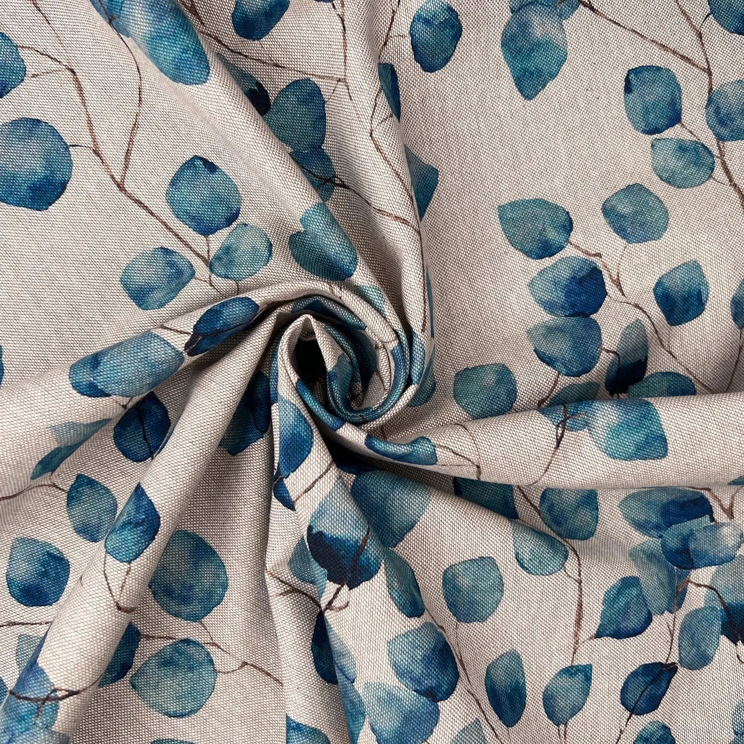 Cotton Rich Linen Look Printed Panama Fabric | 55" (140cm) Wide 200gsm Craft & Home DÃ©cor Fabric â€“ Sold by the Meter