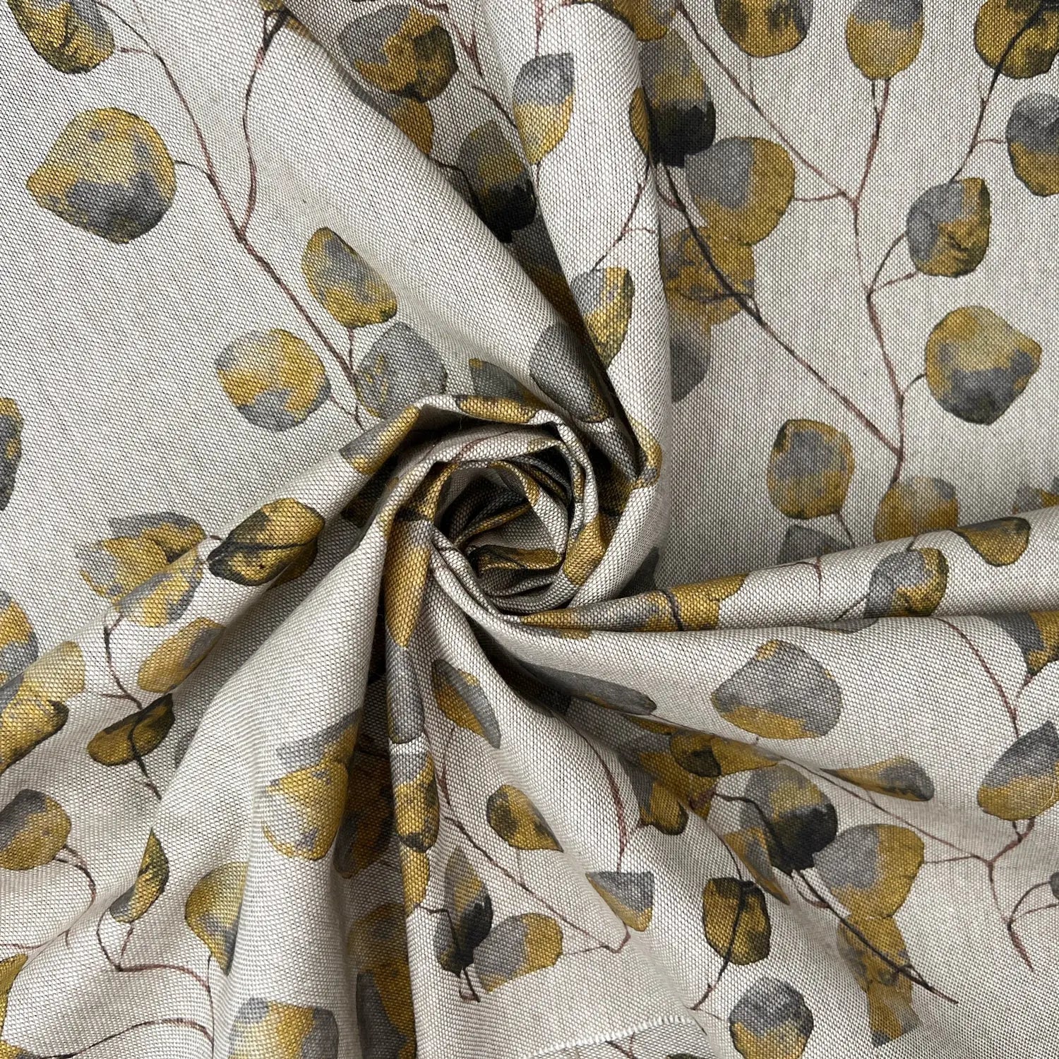 Cotton Rich Linen Look Printed Panama Fabric | 55" (140cm) Wide 200gsm Craft & Home DÃ©cor Fabric â€“ Sold by the Meter