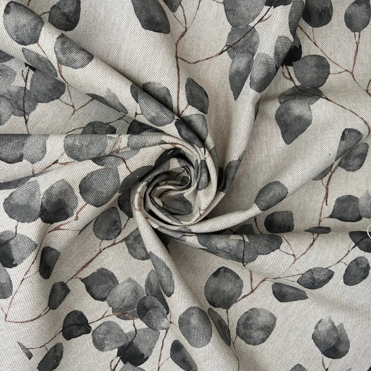 Cotton Rich Linen Look Printed Panama Fabric | 55" (140cm) Wide 200gsm Craft & Home DÃ©cor Fabric â€“ Sold by the Meter