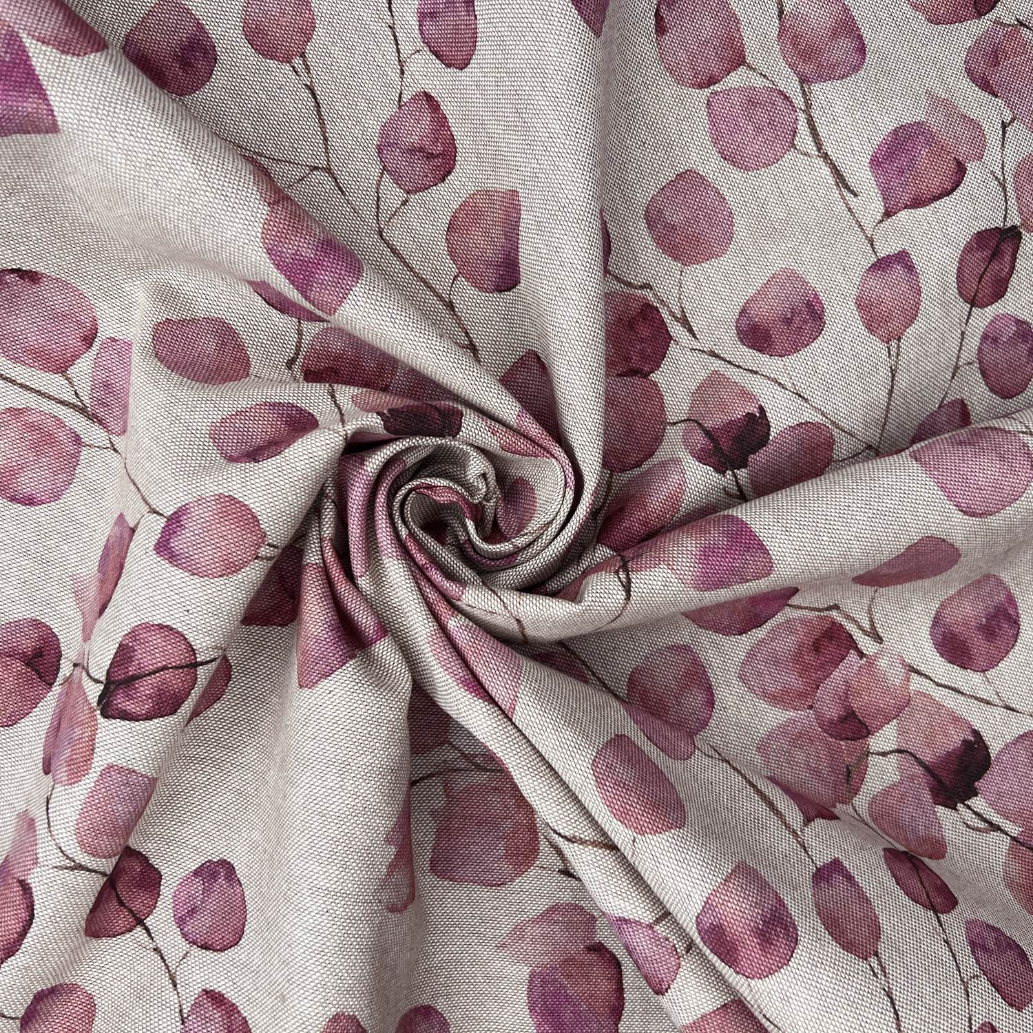Cotton Rich Linen Look Printed Panama Fabric | 55" (140cm) Wide 200gsm Craft & Home DÃ©cor Fabric â€“ Sold by the Meter