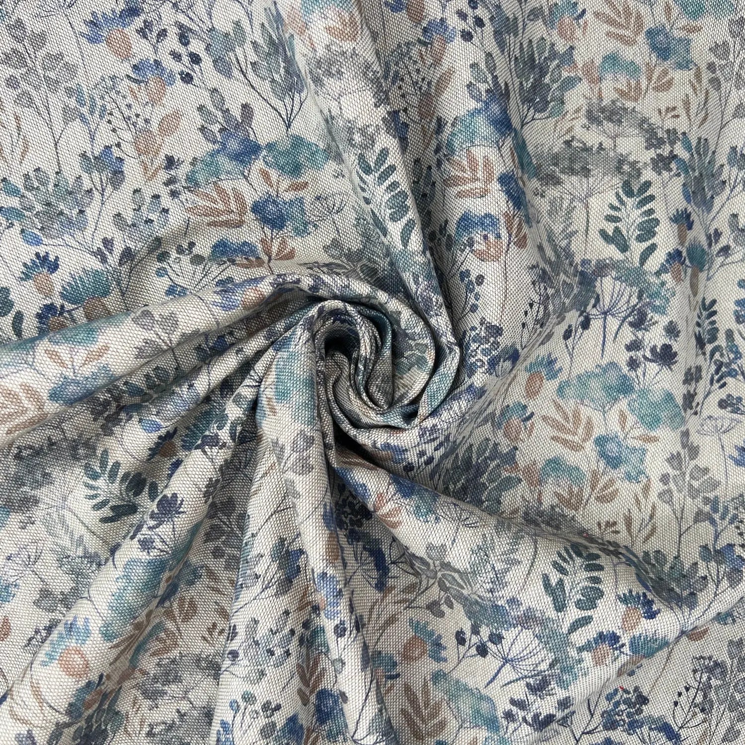 Cotton Rich Linen Look Printed Panama Fabric | 55" (140cm) Wide 200gsm Craft & Home DÃ©cor Fabric â€“ Sold by the Meter
