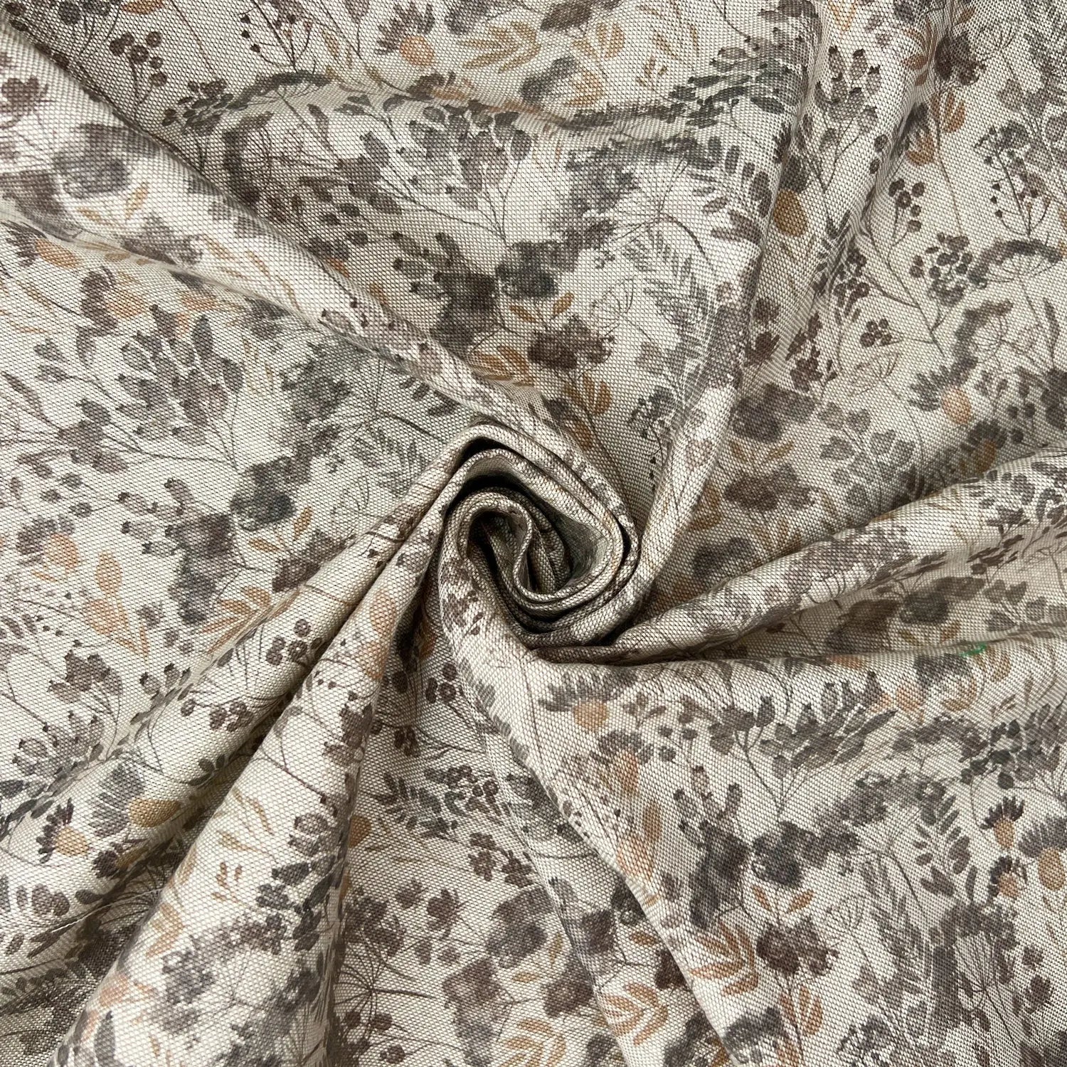 Cotton Rich Linen Look Printed Panama Fabric | 55" (140cm) Wide 200gsm Craft & Home DÃ©cor Fabric â€“ Sold by the Meter