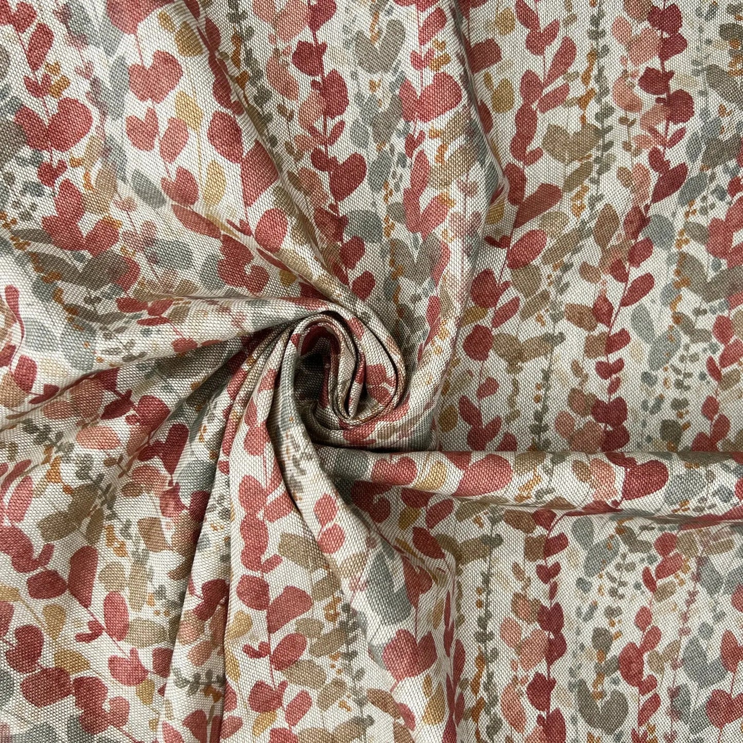Cotton Rich Linen Look Printed Panama Fabric | 55" (140cm) Wide 200gsm Craft & Home DÃ©cor Fabric â€“ Sold by the Meter