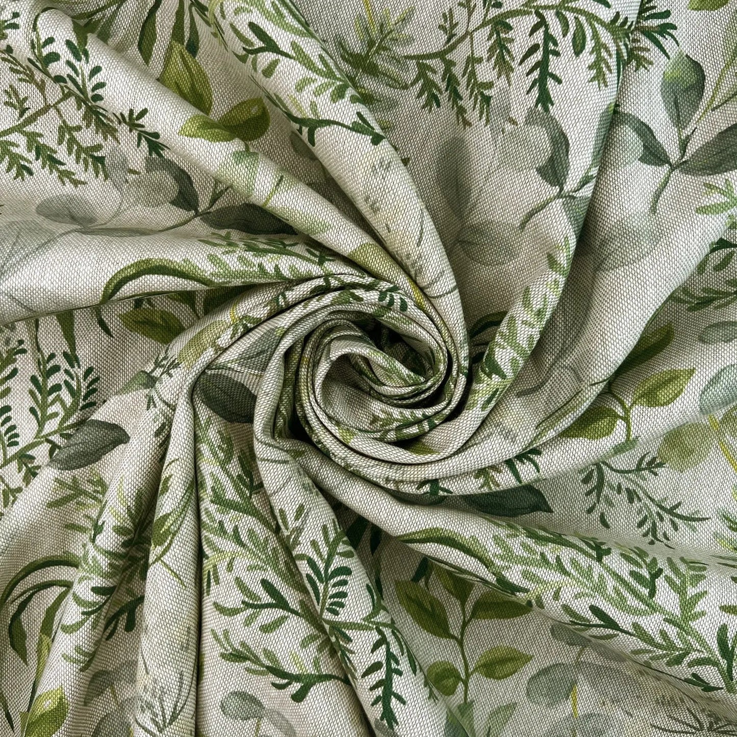 Cotton Rich Linen Look Printed Panama Fabric | 55" (140cm) Wide 200gsm Craft & Home Décor Fabric – Sold by the Meter