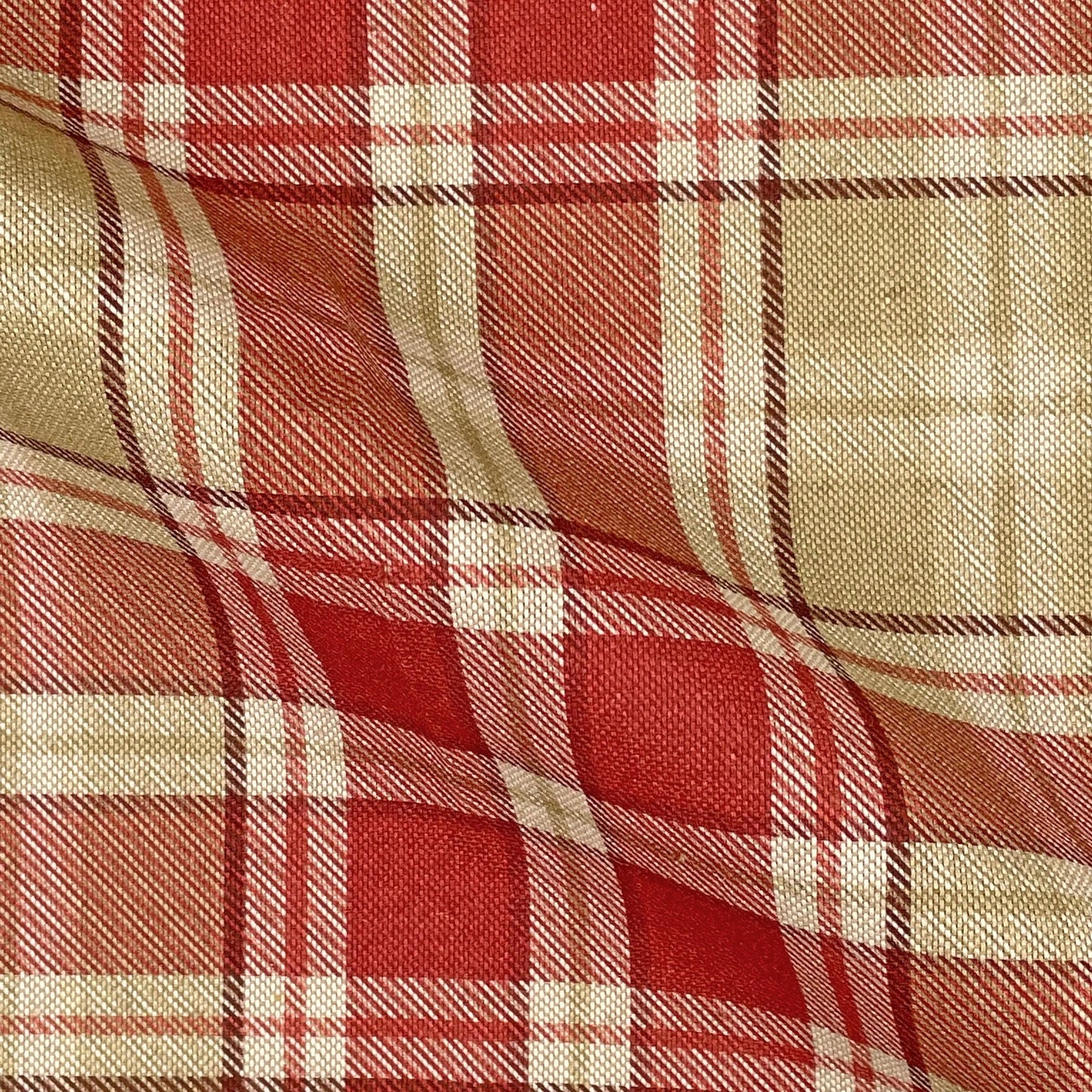 Cotton Rich Linen Look Printed Panama Fabric | 55" (140cm) Wide 200gsm Craft & Home DÃ©cor Fabric â€“ Sold by the Meter