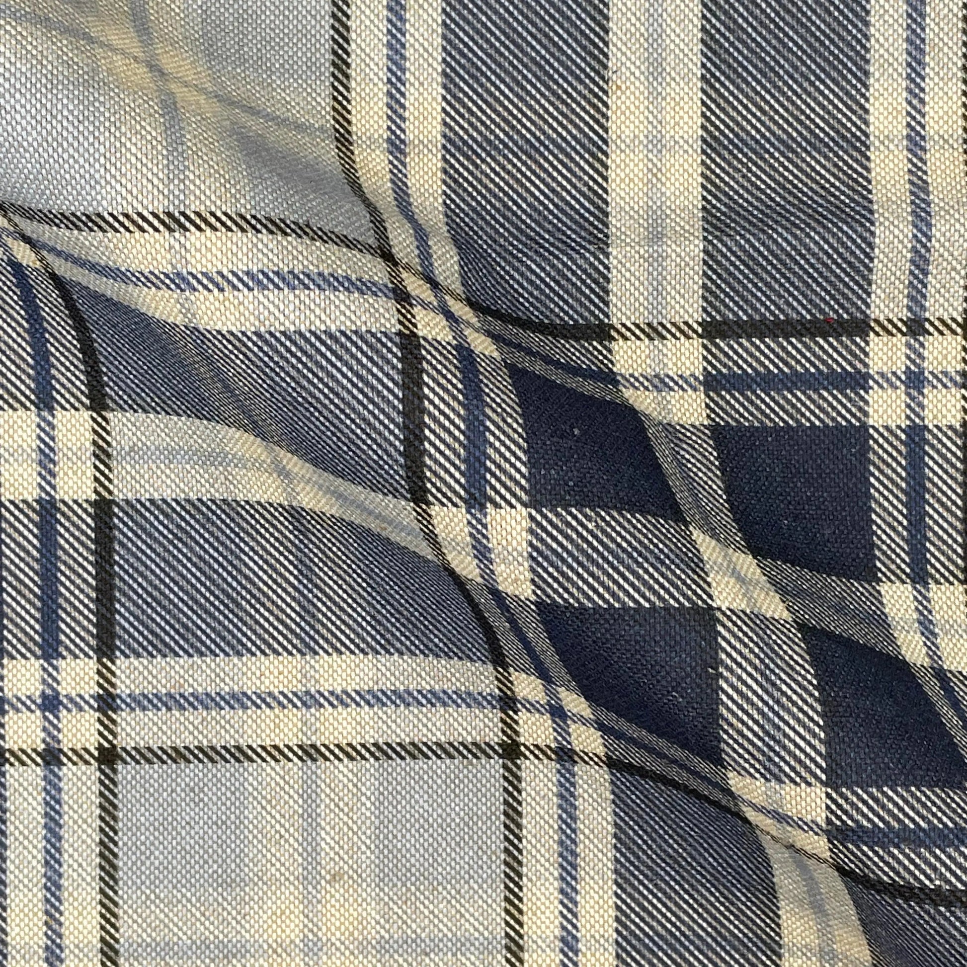 Cotton Rich Linen Look Printed Panama Fabric | 55" (140cm) Wide 200gsm Craft & Home DÃ©cor Fabric â€“ Sold by the Meter