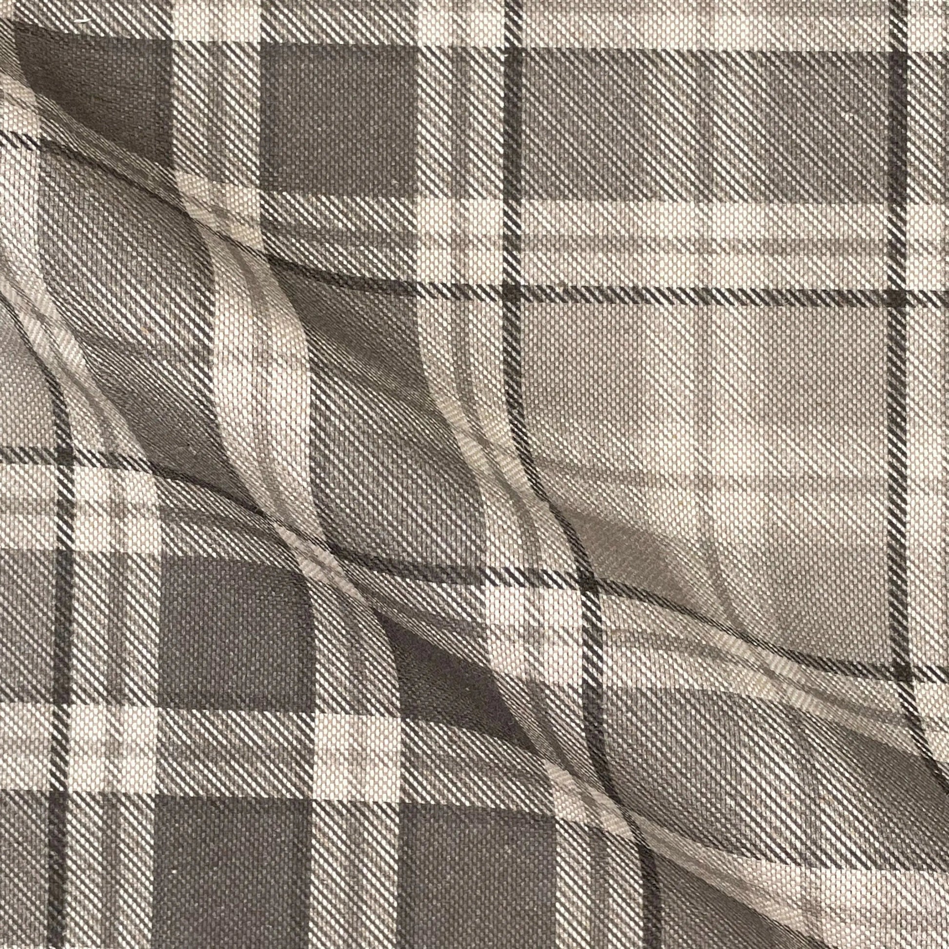 Cotton Rich Linen Look Printed Panama Fabric | 55" (140cm) Wide 200gsm Craft & Home Décor Fabric – Sold by the Meter