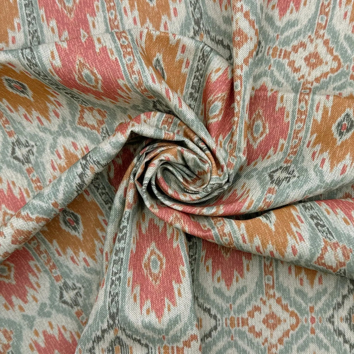 Cotton Rich Linen Look Printed Panama Fabric | 55" (140cm) Wide 200gsm Craft & Home Décor Fabric – Sold by the Meter