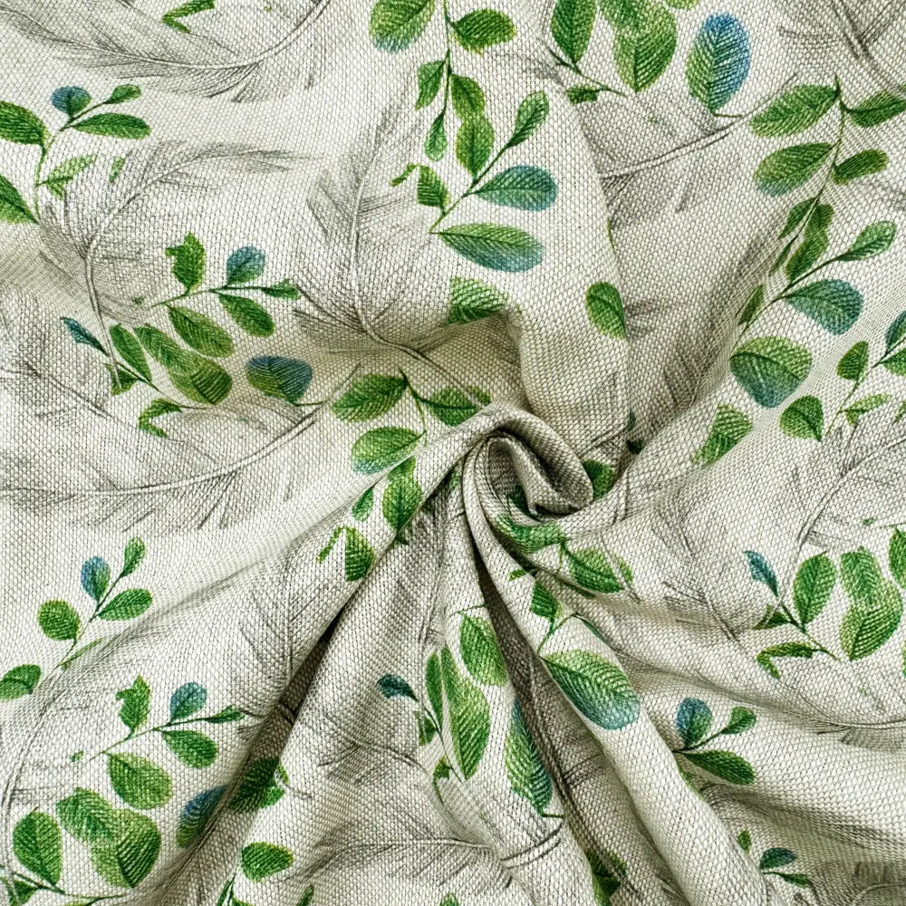 Cotton Rich Linen Look Printed Panama Fabric | 55" (140cm) Wide 200gsm Craft & Home Décor Fabric – Sold by the Meter