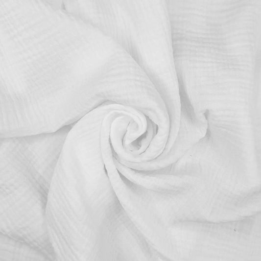 100% Cotton Double Gauze Fabric | Soft Lightweight OEKO-TEX Cotton 52" (132cm) Wide â€“ Sold by the Meter