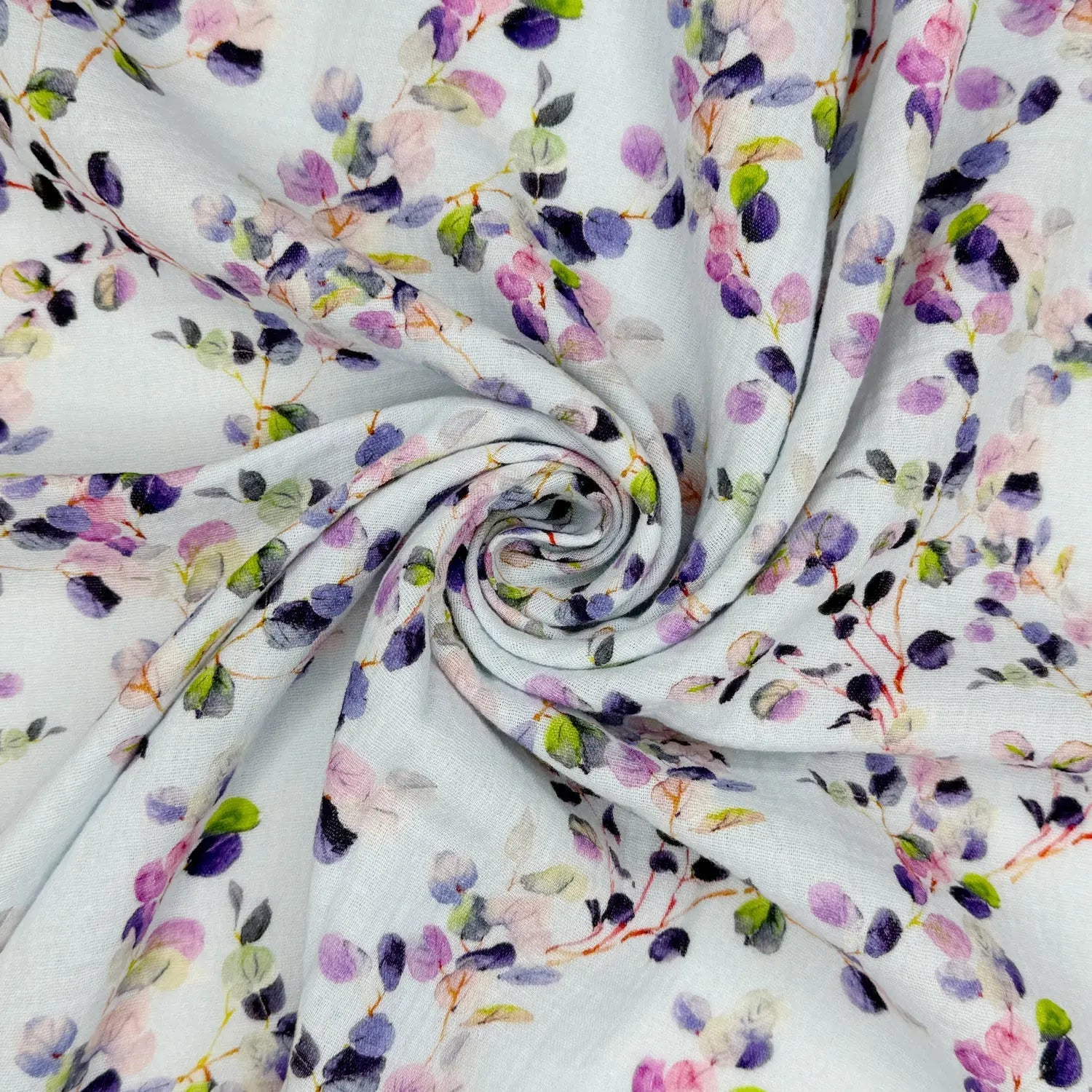 100% Cotton Printed Double Gauze Fabric | Soft Breathable Lightweight 52" (132cm) Wide Dressmaking & Craft Material â€“ Sold by the Meter