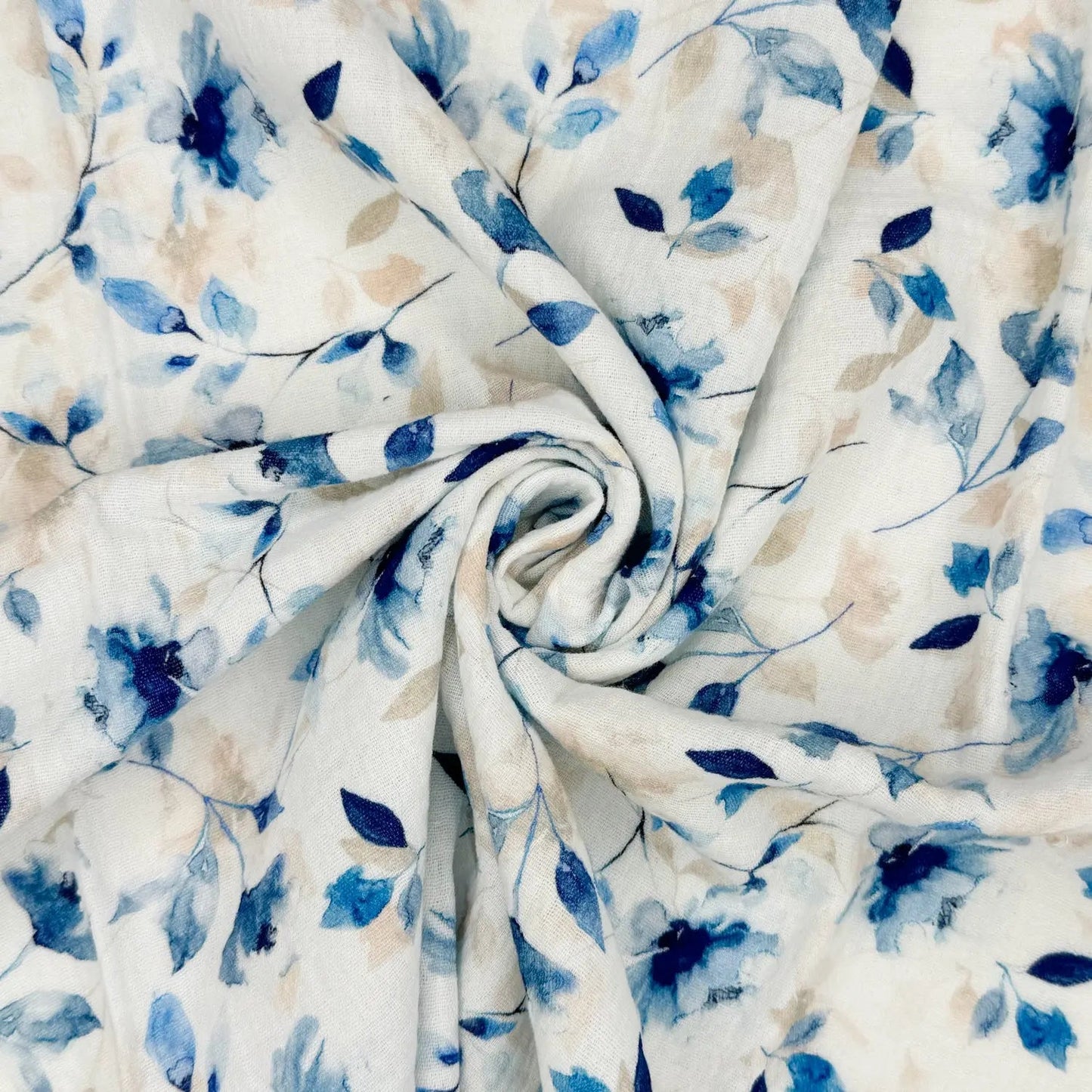 100% Cotton Printed Double Gauze Fabric | Soft Breathable Lightweight 52" (132cm) Wide Dressmaking & Craft Material â€“ Sold by the Meter