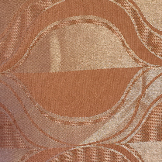 Luxuriöser Satin-Jacquard-Polsterstoff mit Blumenmuster – 58" für Vorhänge und Schneiderei (Dusky Pink Curve)