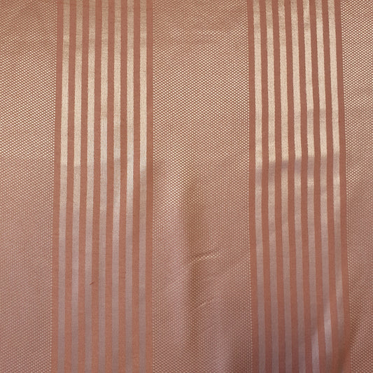 Luxuriöser Satin-Jacquard-Polsterstoff mit Blumenmuster – 58" für Vorhänge und Schneiderei (Dusky Pink Stripe)