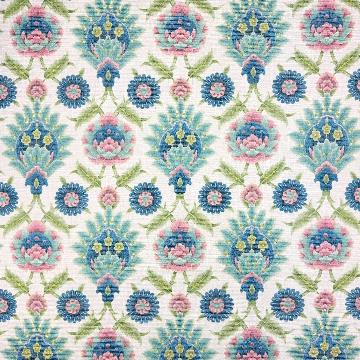 Printed Linen Look Upholstery Fabric | Heavyweight Linen Blend 55" (140cm) Wide Curtains, Blinds & Furnishing Fabric – Sold by the Meter