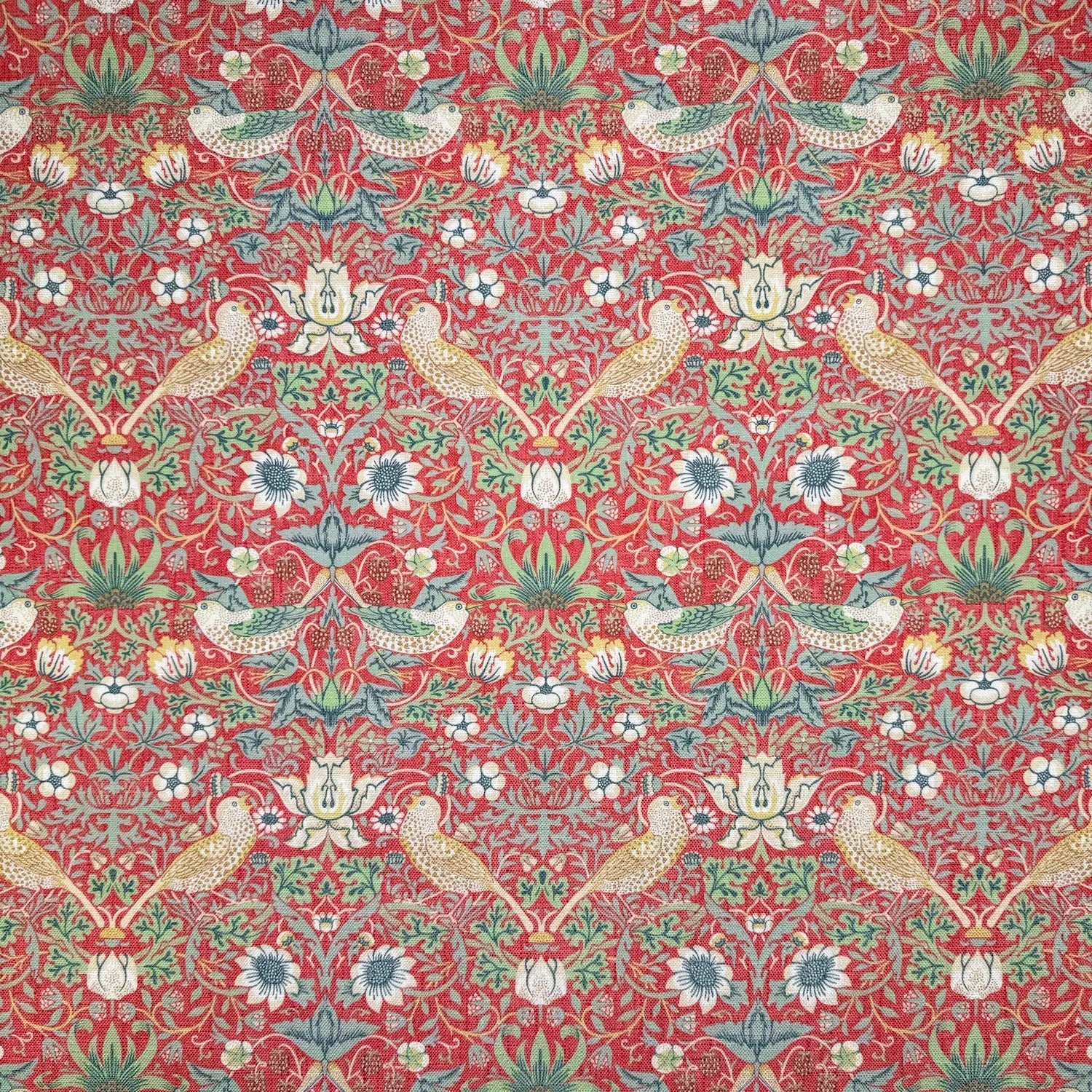 Printed Linen Look Upholstery Fabric | Heavyweight Linen Blend 55" (140cm) Wide Curtains, Blinds & Furnishing Fabric – Sold by the Meter