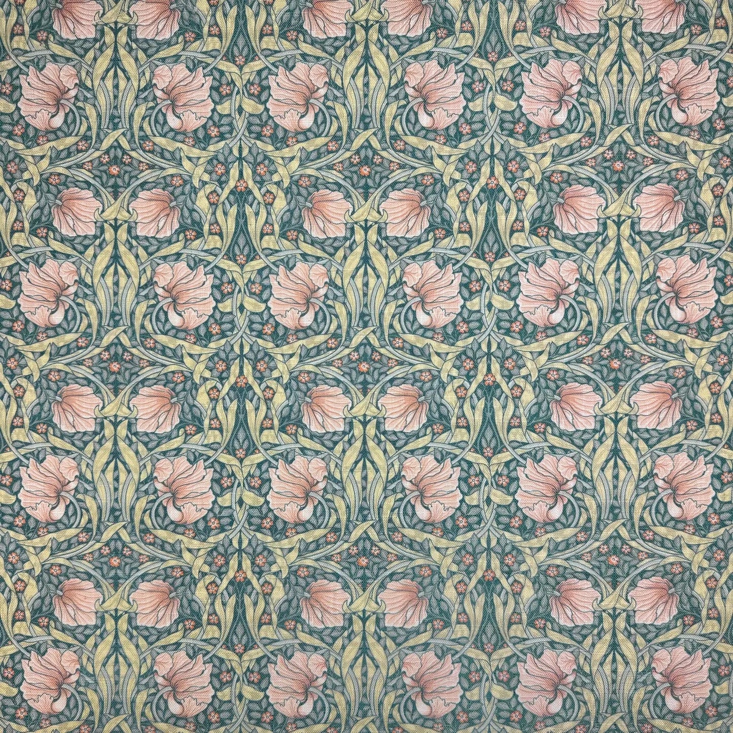 Printed Linen Look Upholstery Fabric | Heavyweight Linen Blend 55" (140cm) Wide Curtains, Blinds & Furnishing Fabric â€“ Sold by the Meter