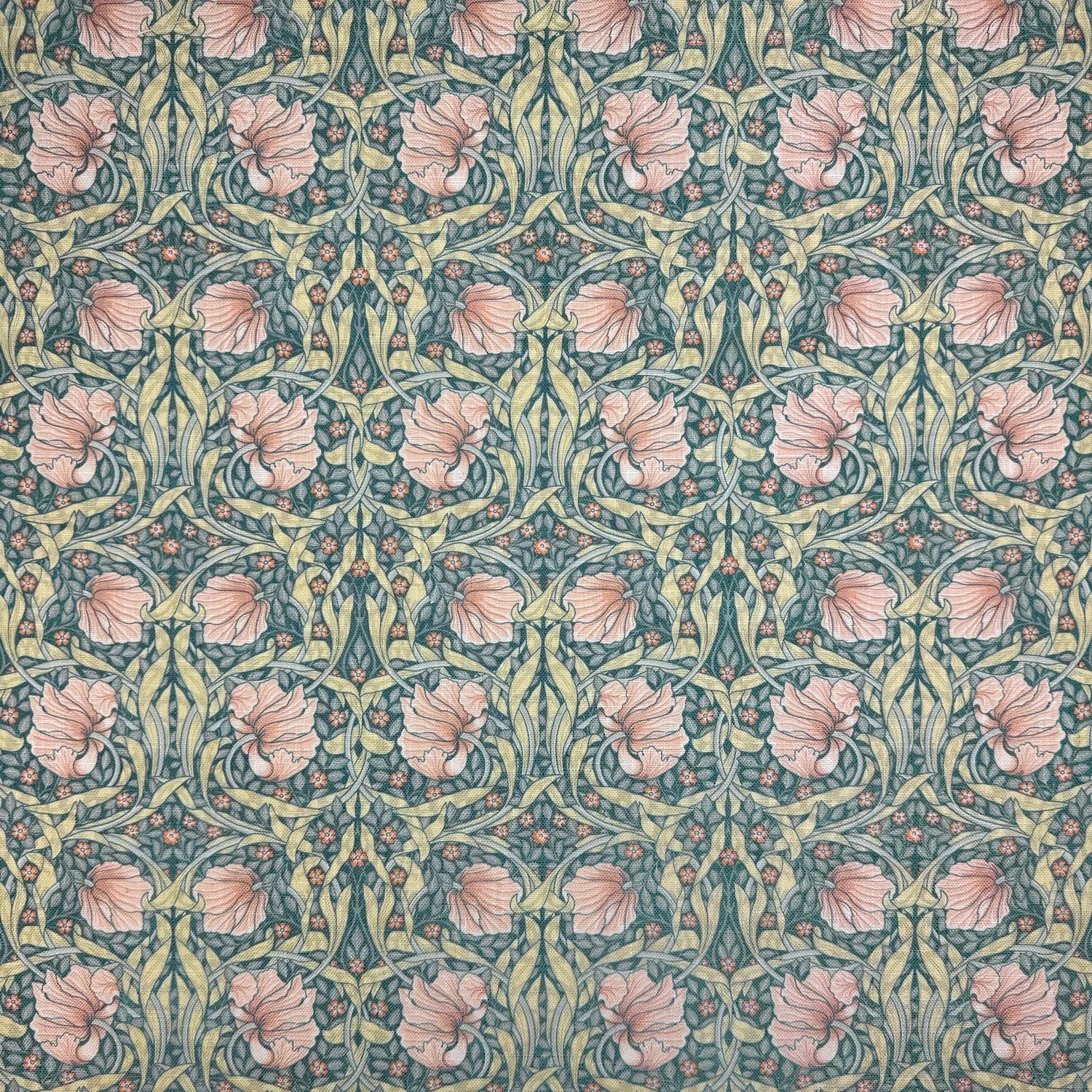 Printed Linen Look Upholstery Fabric | Heavyweight Linen Blend 55" (140cm) Wide Curtains, Blinds & Furnishing Fabric â€“ Sold by the Meter