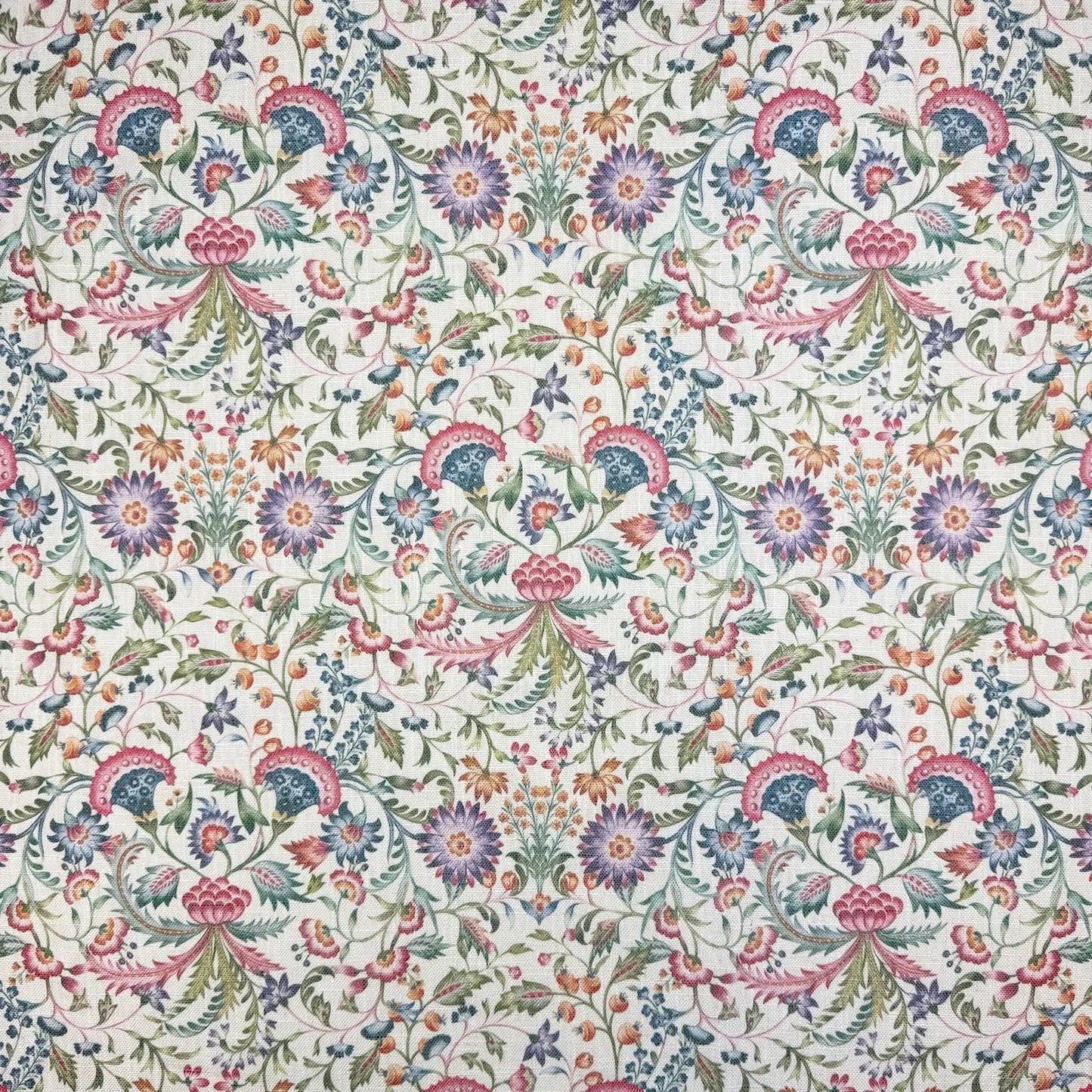 Printed Linen Look Upholstery Fabric | Heavyweight Linen Blend 55" (140cm) Wide Curtains, Blinds & Furnishing Fabric â€“ Sold by the Meter