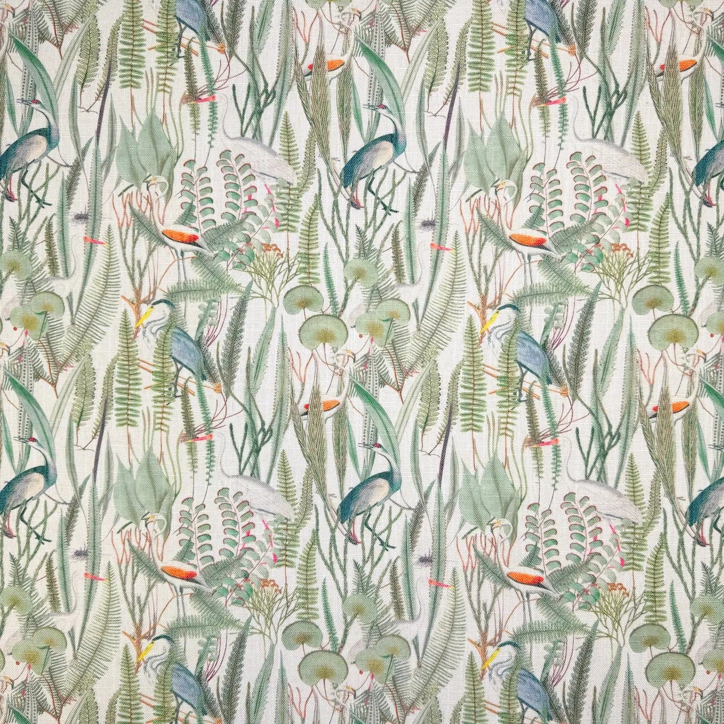 Printed Linen Look Upholstery Fabric | Heavyweight Linen Blend 55" (140cm) Wide Curtains, Blinds & Furnishing Fabric â€“ Sold by the Meter