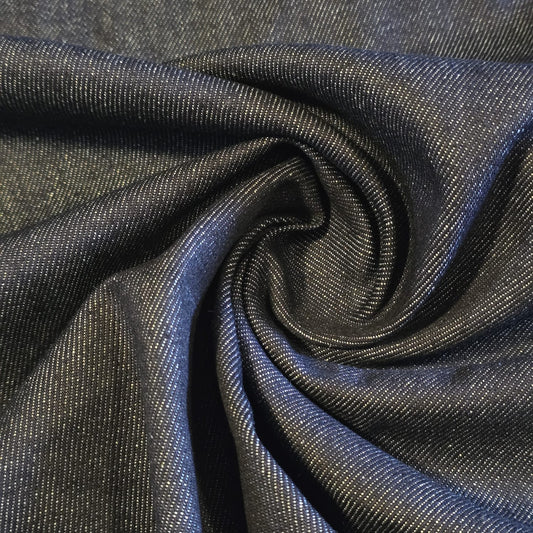 Deep Navy Denim Fabric 12oz Heavy Weight – Extra Wide 180cm | Premium Quality Material for Dressmaking, Crafts & Costumes By The Meter