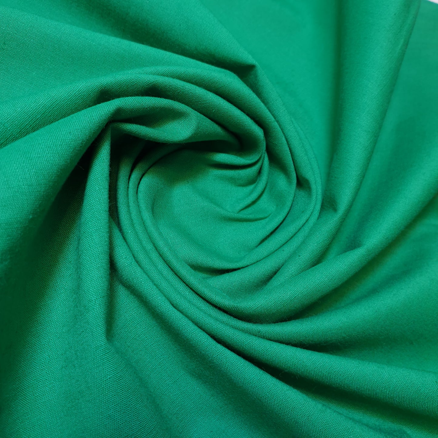 Emerald Green Clearance 100% Cotton Fabric Plain Solid Quilting Craft Dress Material 44" By The Meter